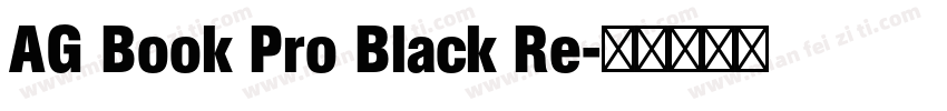 AG Book Pro Black Re字体转换